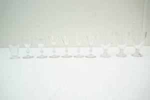 Stemmed glasses