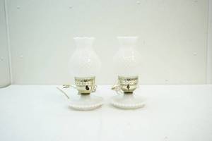Milk Glass table lamps