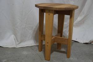 Octagon wood table