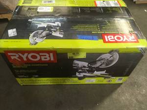Ryobi 15 Amp 10 in. Sliding Compound Miter Saw with LED in good condition