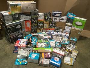 Lot of assorted Lightning and exhaust fans Customer returns various models and conditions  review pictures