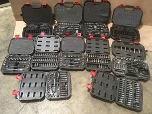 Lot of assorted Husky Mechanic Tool Sets Customer Returns various conditions see pictures