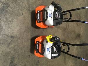 Lot of 2 Powermate 43 cc  8 Tines Cultivator used in good condition