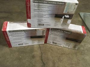 Lot of 3 1,500-Watt Small Room Wall Heater by Fahrenheat see pictures customer returns