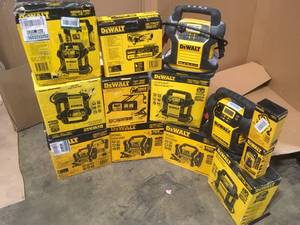 Lot of assorted Dewalt  Tools various models and conditions customer returns see pictures
