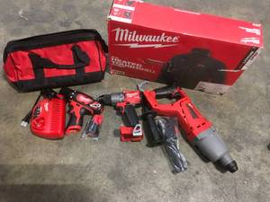 Milwaukee Tools (various) and Jacket open box customer returns see pictures