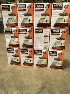 Lot of 12 Ridgid Shop Vac Filters Not used see pictures