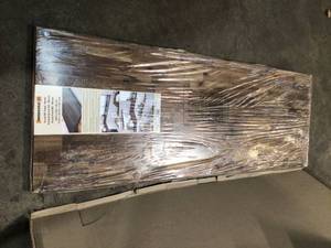 Interbuild Acacia 6 ft. L x 25 in. D x 1 in. T Butcher Block Island Countertop in Brown Wood Oil Stain  see pictures