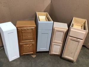 Lot of assorted cabinets see pictures