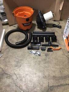 Ridgid 12 Gal WetDry Vac open box in good condition see pictures