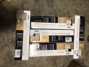 Lot of 5 Cases of MSI Silver Travertine Mini Ledger Panel 4.5 in. x 16 in. Natural Travertine Wall Tile (5 sq. ft. case) see pictures