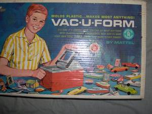 Mattel vacuform in original box dated 1962 with instruction book. As shown.