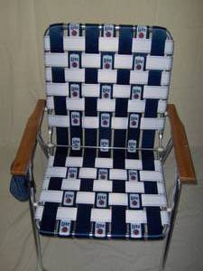 Miller Lite lawn chair with can holder. New & unused. As shown.