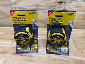 lot 37 image: STANLEY Lot of 2-  FATMAX 25 ft. Tape Measures