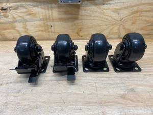 lot 44 image: HUSKY Heavy Duty 4 in. Caster Kit
