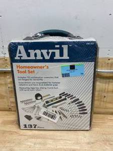 lot 74 image: ANVIL 38 in. Drive SAE and Metric Home Tool Kit Set (137-Piece)
