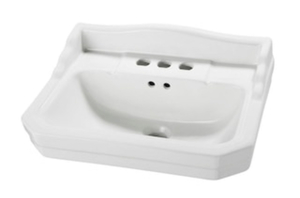 lot 78 image: FOREMOST Series 1920 19.125 in. L Pedestal Sink Basin in White