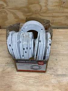 lot 56 image: OATEY Lot of 28-  14 in. PVC Toilet Flange Spacers
