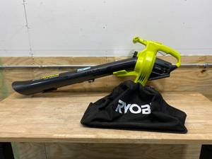 lot 119 image: RYOBI 40-Volt Lithium-Ion Cordless Battery Leaf VacuumMulcher (Tool Only)