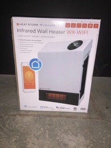 HEAT STORM 1,000-WATT WI-FI SMART HEATER DELUXE INDOOR WALL MOUNT INFRARED HEATER SEE PICTURES