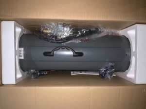 DYNA-GLO DELUX 120K-150K BTU FORCED AIR PROPANE PORTABLE HEATER. SEE PICTURES