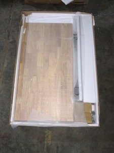 HUSKY 46 IN. ADJUSTABLE HEIGHT WORK TABLE. SEE PICTURES