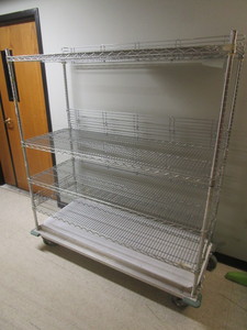 METRO ERECTA SHELVING CART, NSF APPROVED