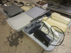 ASSRTD. OFFICE SUPPLIES, PAPER CUTTER, ELECTRIC STAPLERS, DESK FOOT RESTS, MONITOR STANDS, MORE
