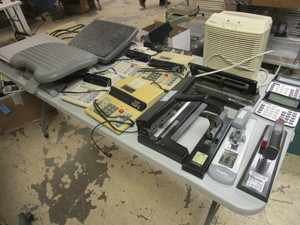ASSRTD. OFFICE SUPPLIES, HEAVY-DUTY STAPLERS, DESK FOOT RESTS, CALCULATORS, MORE