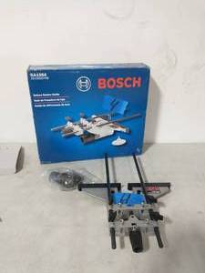 BOSCH Deluxe Router Edge Guide Accessory with Dust Extraction Hood and Vacuum Hose Adapter