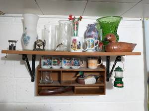 Collection Of Old Mugs, Vases And More