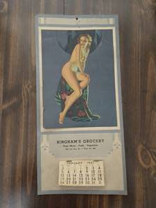 Binghams Grocery Store calendar From 1941