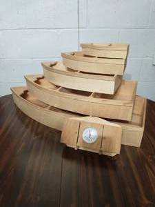Collection Of Five Wood Dcor Boats