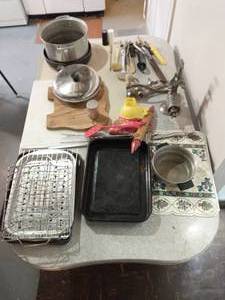 Collection Of Kitchen Items And Cookware