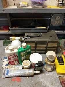 Work Bench Full Of Tools And Accessories