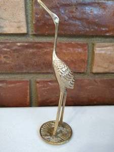Small Brass Crane