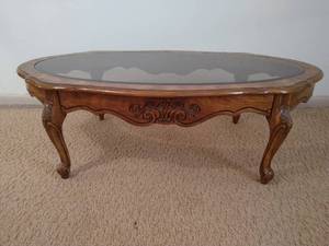 Glass Insert Coffee Table