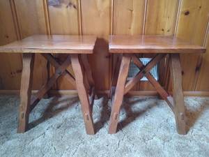 Pair of Square End Tables