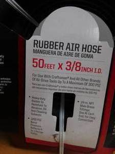 lot 58 image: Craftsman Air Hose - 50 x 38