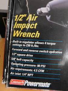 lot 64 image: Powermate 12 Air Impact Wrench