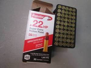 Aguila .22HP Super Extra Hollow Poi...