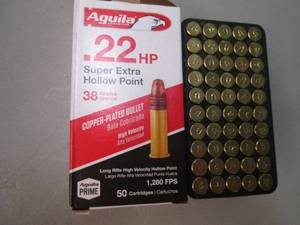 Aguila .22HP Super Extra Hollow Poi...