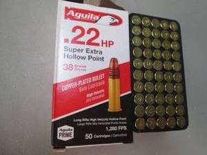 Aguila .22HP Super Extra Hollow Poi...