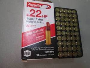 Aguila .22HP Super Extra Hollow Poi...