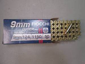 Fiocchi 9mm Luger FMJ Training Dyna...