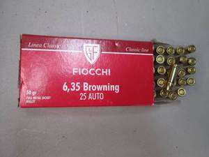 Fiocchi 6,35 Browning 25 Auto 50 gr...