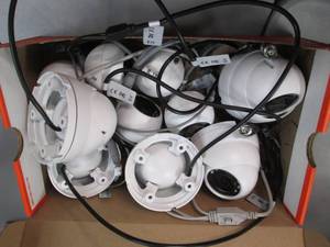 Shoebox full of dome style security...