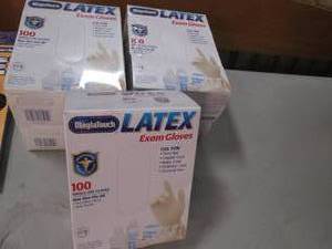 Lot of 5 New boxes Latex  Exam glov...