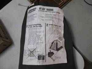 Coleman 9x9 Dome Tent In its res...