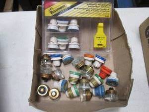 Small box of misc Bussman fuses wit...